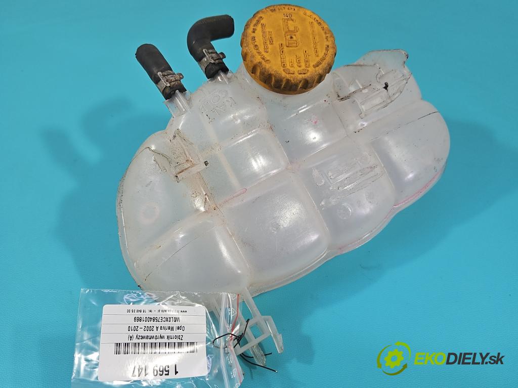 Opel Meriva A 2002-2010 1.6 16V 105 HP automatic 77 kW 1598 cm3 5- Nádrž: kompenzačné: 