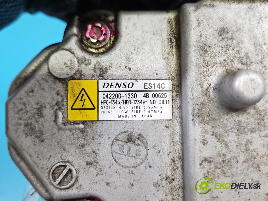 Toyota Auris II 2012-2018 1.8 16V 99 HP automatic 73 kW 1798 cm3 5- Kompresor: klimatizácie 042200-1330 (Kompresor klimatizácie)