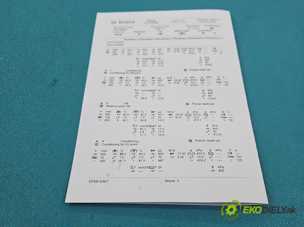 Vw Passat B5 1995-2005 1.9 tdi 131 HP manual 96 kW 1896 cm3 5- vstrekovacie čerpadlo 0414720216 (Vstrekovač paliva)