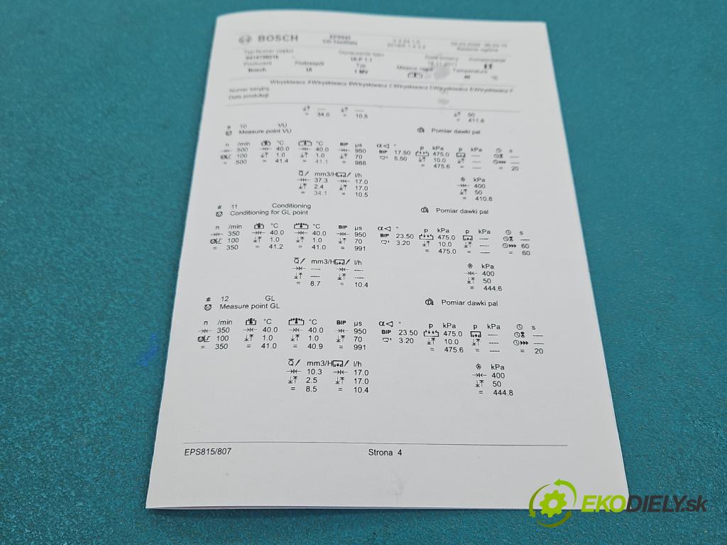 Vw Passat B5 1995-2005 1.9 tdi 131 HP manual 96 kW 1896 cm3 5- vstrekovacie čerpadlo 0414720216 (Vstrekovač paliva)