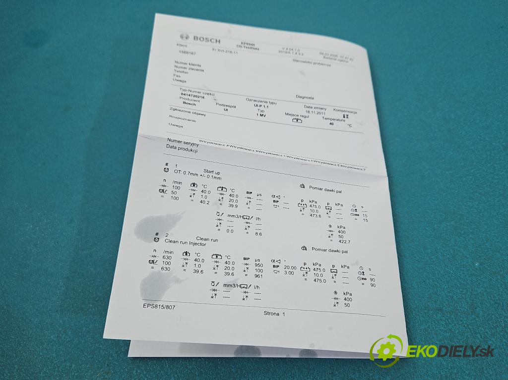 Vw Passat B5 1995-2005 1.9 tdi 131 HP manual 96 kW 1896 cm3 5- vstrekovacie čerpadlo 0414720216 (Vstrekovač paliva)