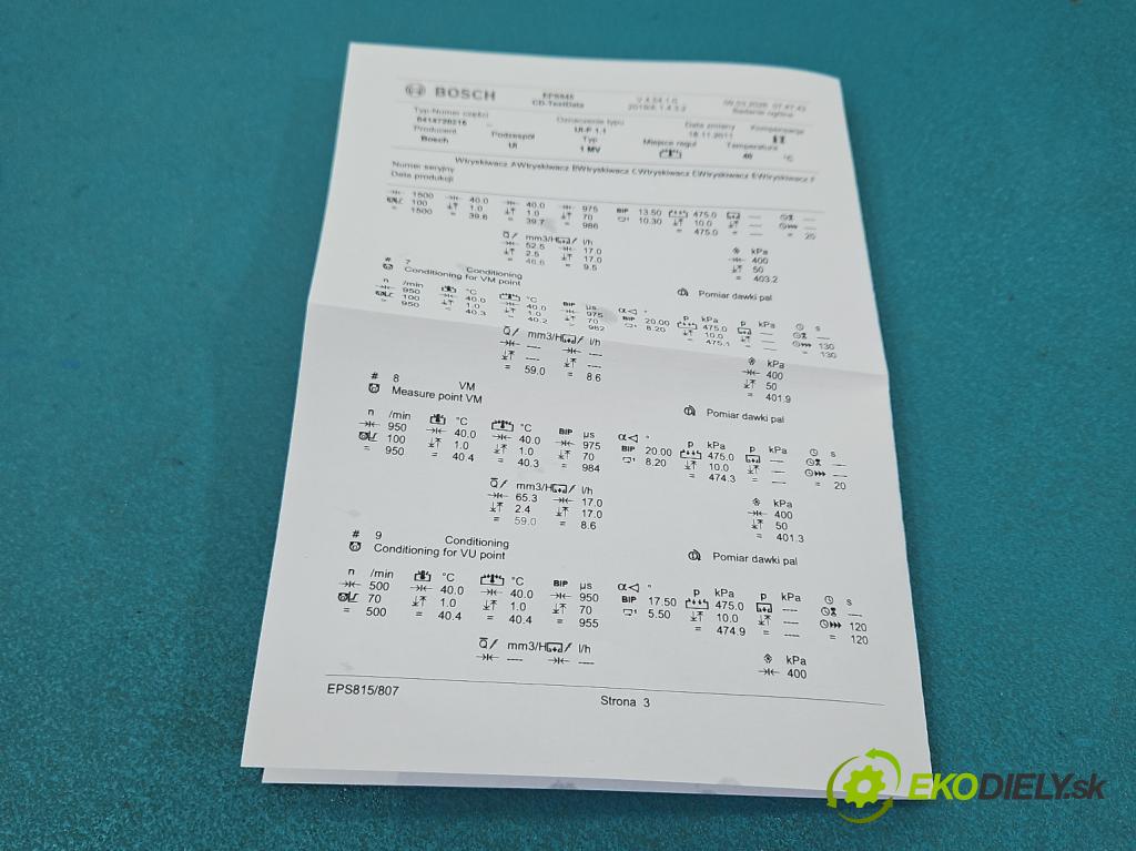 Vw Passat B5 1995-2005 1.9 tdi 131 HP manual 96 kW 1896 cm3 5- vstrekovacie čerpadlo 0414720216 (Vstrekovač paliva)