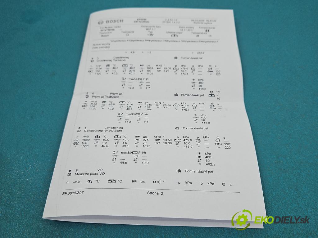 Audi A4 B6 2000-2004 1.9 TDI (AVF) 131 HP manual 96 kW 1896 cm3 4- vstrekovacie čerpadlo 0414720216 (Vstrekovač paliva)