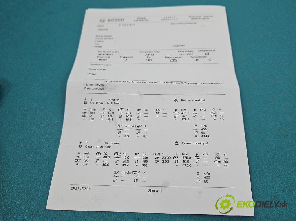 Audi A4 B6 2000-2004 1.9 TDI (AVF) 131 HP manual 96 kW 1896 cm3 4- vstrekovacie čerpadlo 0414720216 (Vstrekovač paliva)