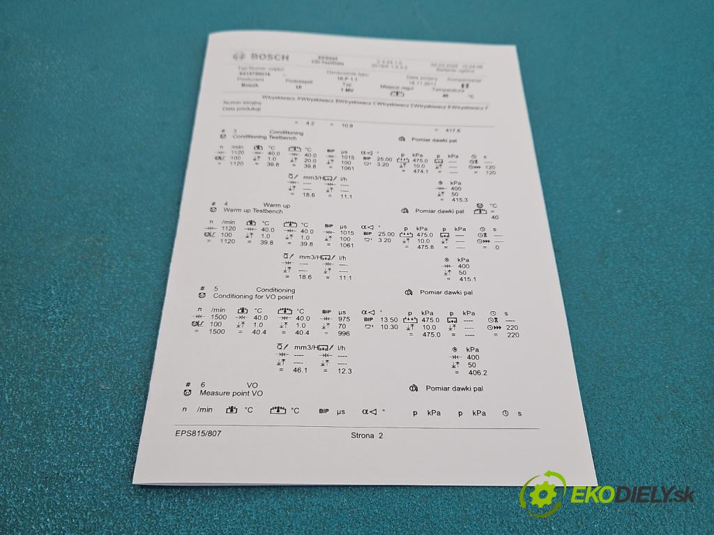 Audi A4 B6 2000-2004 1.9 TDI (AVF) 131 HP manual 96 kW 1896 cm3 4- vstrekovacie čerpadlo 0414720216 (Vstrekovač paliva)