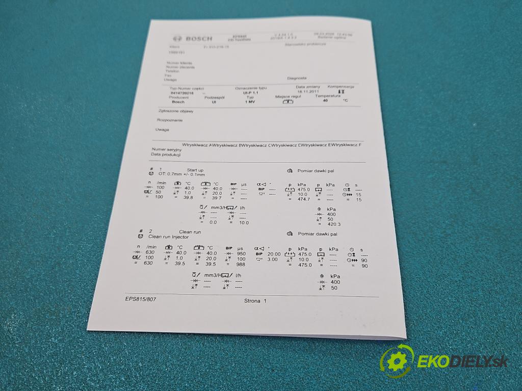 Audi A4 B6 2000-2004 1.9 TDI (AVF) 131 HP manual 96 kW 1896 cm3 4- vstrekovacie čerpadlo 0414720216 (Vstrekovač paliva)