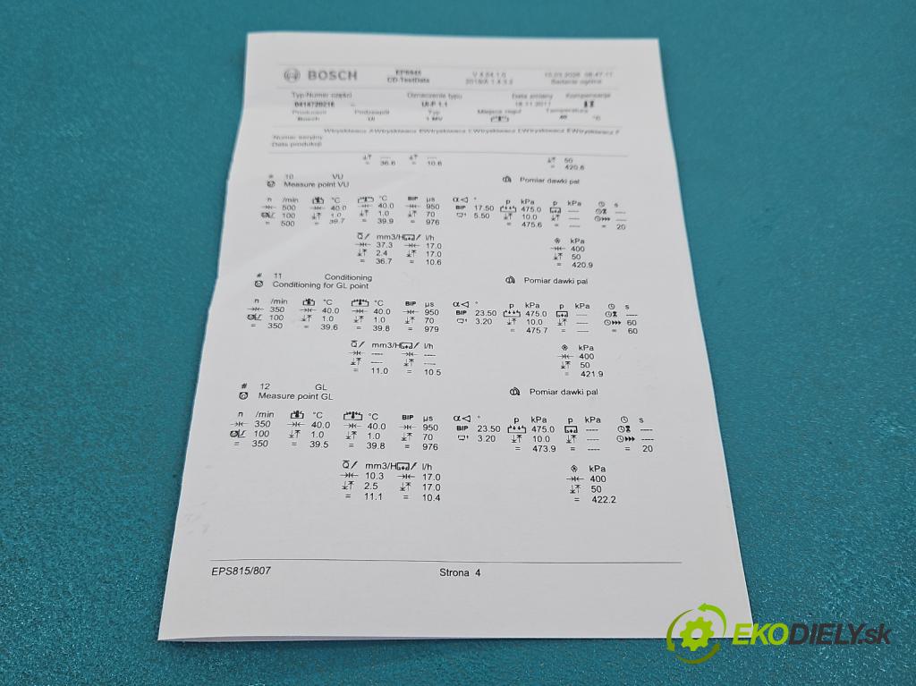 Vw Passat B5 1995-2005 1.9 tdi 131 HP manual 96 kW 1896 cm3 4- vstrekovacie čerpadlo 0414720216 (Vstrekovač paliva)