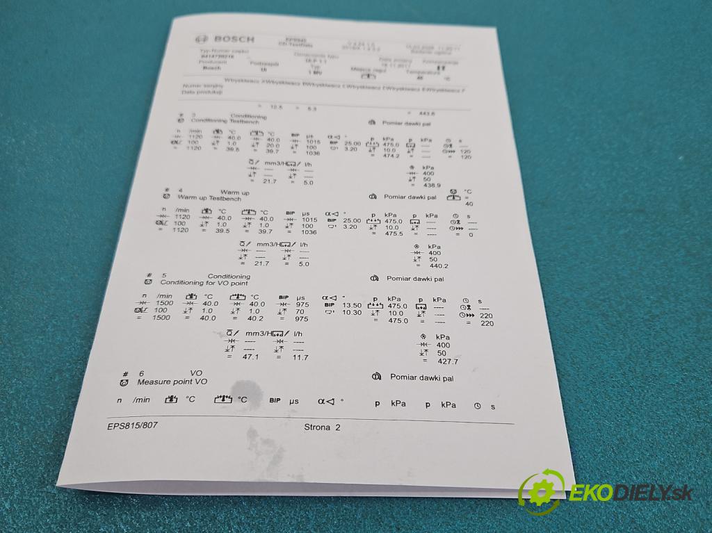 Vw Passat B5 1995-2005 1.9 tdi 131 HP manual 96 kW 1896 cm3 5- vstrekovacie čerpadlo 0414720216 (Vstrekovač paliva)