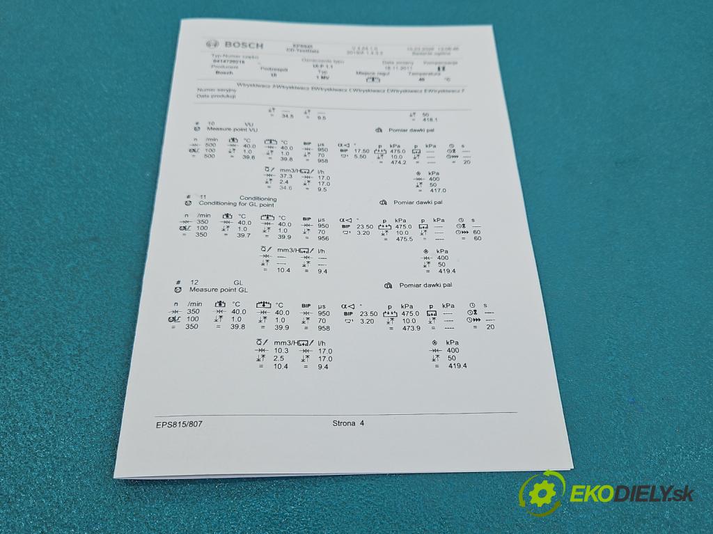 Vw Passat B5 1995-2005 1.9 tdi 131 HP manual 96 kW 1896 cm3 5- vstrekovacie čerpadlo 0414720216 (Vstrekovač paliva)