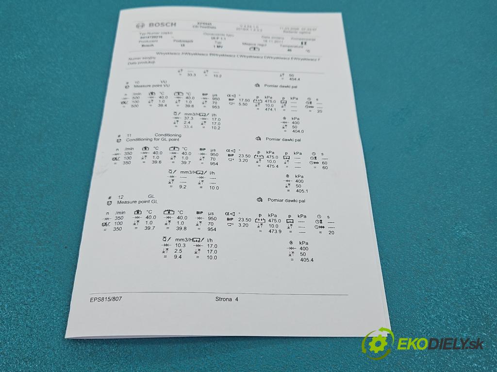 Vw Passat B5 1995-2005 1.9 tdi 131 hp automatic 96 kW 1896 cm3 5- vstřikovací čerpadlo 0414720216 (Vstřikovač paliva)