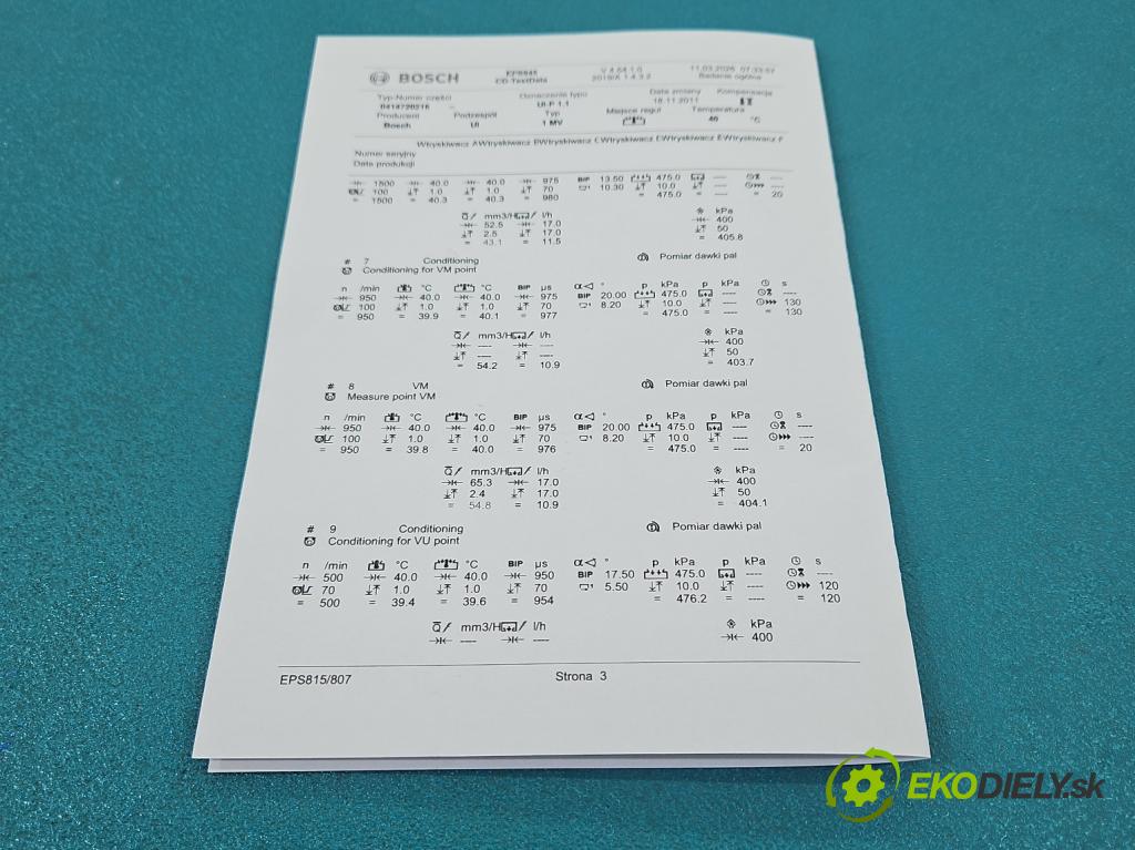 Vw Passat B5 1995-2005 1.9 tdi 131 hp automatic 96 kW 1896 cm3 5- vstřikovací čerpadlo 0414720216 (Vstřikovač paliva)