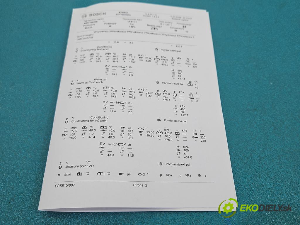 Vw Passat B5 1995-2005 1.9 tdi 131 hp automatic 96 kW 1896 cm3 5- vstřikovací čerpadlo 0414720216 (Vstřikovač paliva)