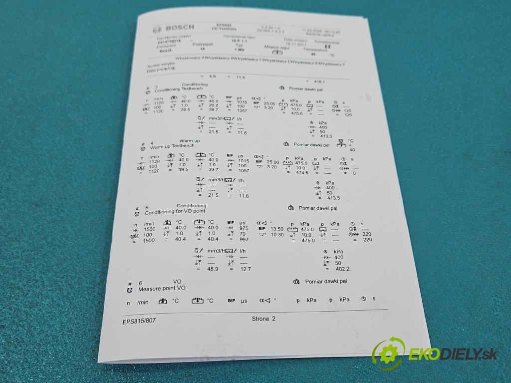 Vw Passat B5 1995-2005 1.9 tdi 131 hp automatic 96 kW 1896 cm3 5- vstřikovací čerpadlo 0414720216 (Vstřikovač paliva)