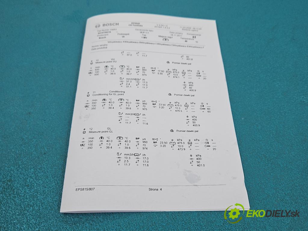 Vw Passat B5 1995-2005 1.9 tdi 131 hp automatic 96 kW 1896 cm3 5- vstřikovací čerpadlo 0414720216 (Vstřikovač paliva)