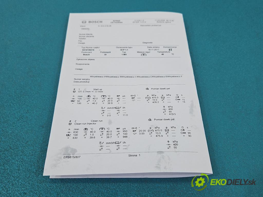Vw Passat B5 1995-2005 1.9 tdi 131 hp automatic 96 kW 1896 cm3 5- vstřikovací čerpadlo 0414720216 (Vstřikovač paliva)