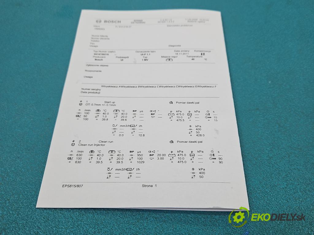 Vw Passat B5 1995-2005 1.9 tdi 131 HP automatic 96 kW 1896 cm3 5- vstrekovacie čerpadlo 0414720216 (Vstrekovač paliva)
