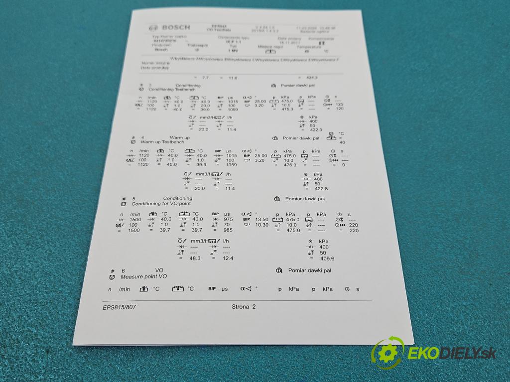 Vw Passat B5 1995-2005 1.9 TDi 131 hp manual 96 kW 1896 cm3 5- vstřikovací čerpadlo 0414720216 (Vstřikovač paliva)