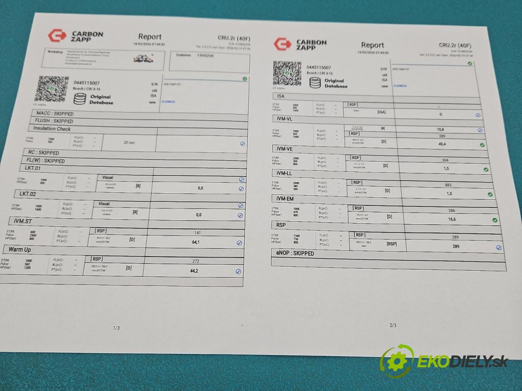 Renault Laguna III 2007-2015 2.0 dci 131 HP manual 96 kW 1995 cm3 5- vstrek 0445115007 (Vstrekovač paliva)