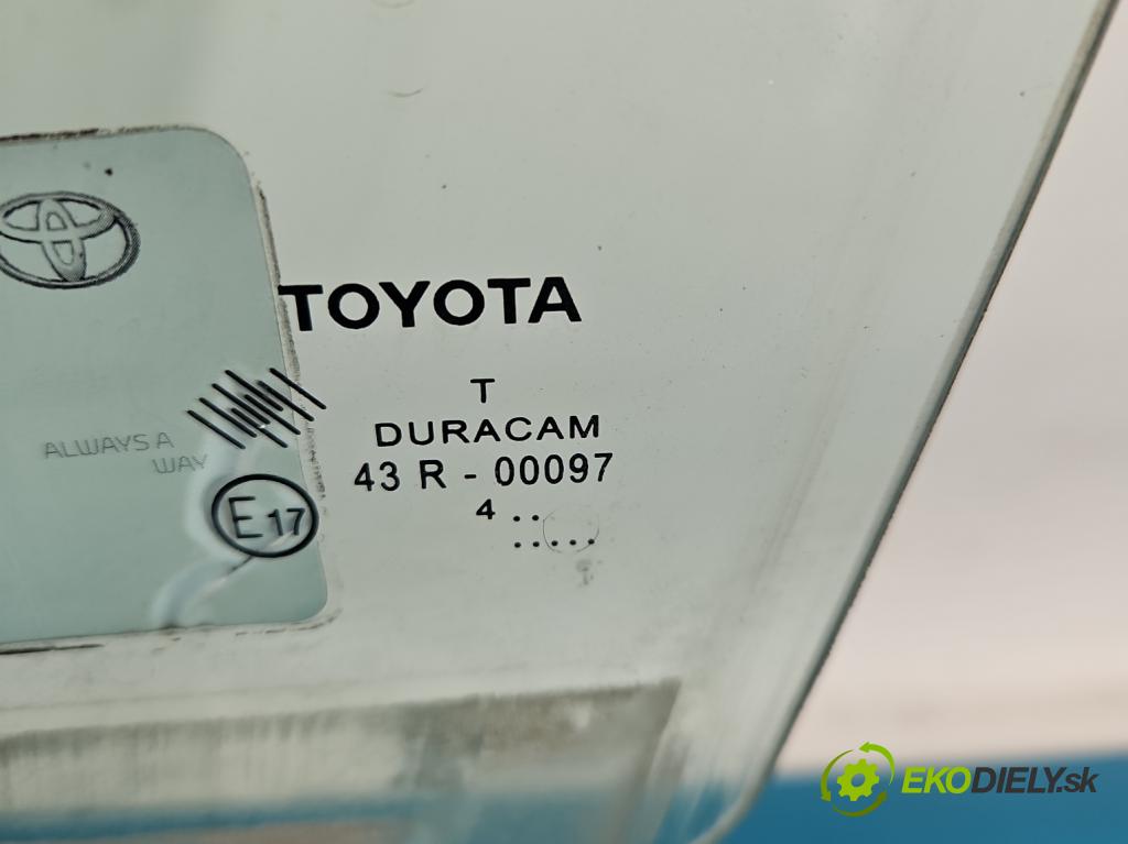 Toyota Verso 2009-2018 1.8 16V 147 HP manual 108 kW 1798 cm3 5- sklo dvere predné ľavé