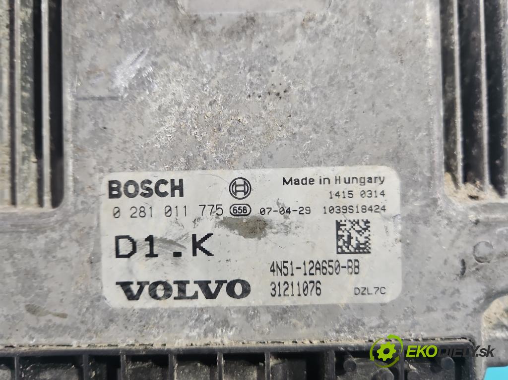 Volvo C30 1.6 hdi 109 HP manual 80 kW 1560 cm3 3- riadiaca jednotka motora 0281011775