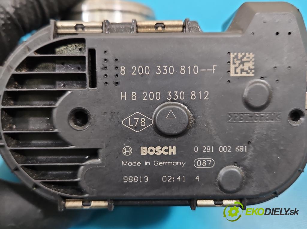 Nissan Qashqai I J10 2006-2013 2.0 dci 150 hp manual 110 kW 1995 cm3 5- škrticí klapka 8200330810 (Škrticí klapka)