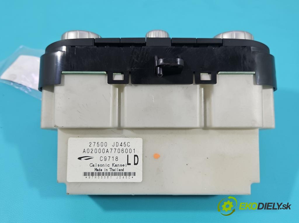 Nissan Qashqai I J10 2006-2013 2.0 dci 150 HP manual 110 kW 1995 cm3 5- panel kúrenia 27500-JD45C