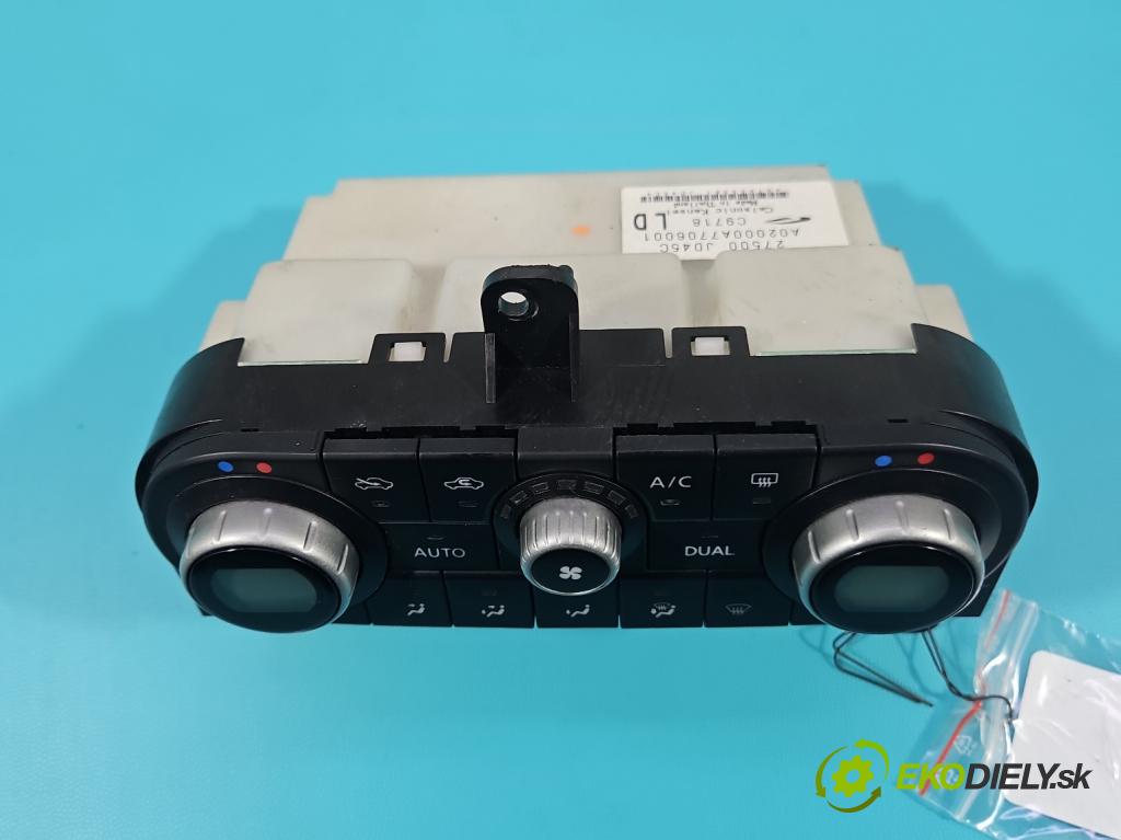 Nissan Qashqai I J10 2006-2013 2.0 dci 150 HP manual 110 kW 1995 cm3 5- panel kúrenia 27500-JD45C