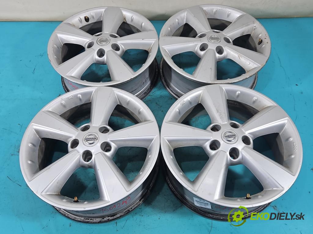 Nissan Qashqai I J10 2006-2013 2.0 dci 150 HP manual 110 kW 1995 cm3 5- Disk hliník 17" komplet