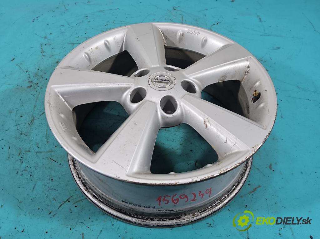 Nissan Qashqai I J10 2006-2013 2.0 dci 150 HP manual 110 kW 1995 cm3 5- Disk hliník 17" komplet