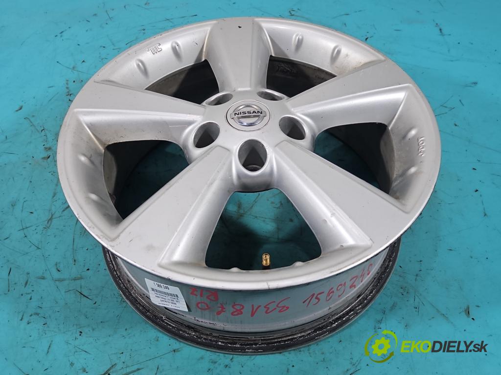 Nissan Qashqai I J10 2006-2013 2.0 dci 150 HP manual 110 kW 1995 cm3 5- Disk hliník 17" komplet