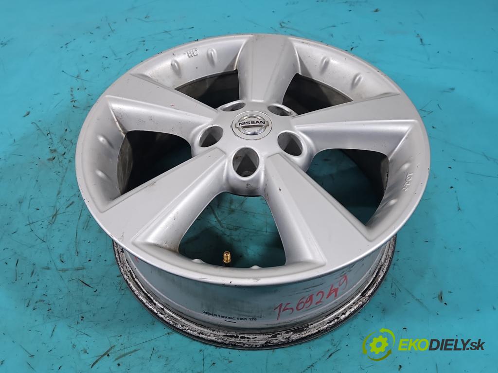 Nissan Qashqai I J10 2006-2013 2.0 dci 150 HP manual 110 kW 1995 cm3 5- Disk hliník 17" komplet