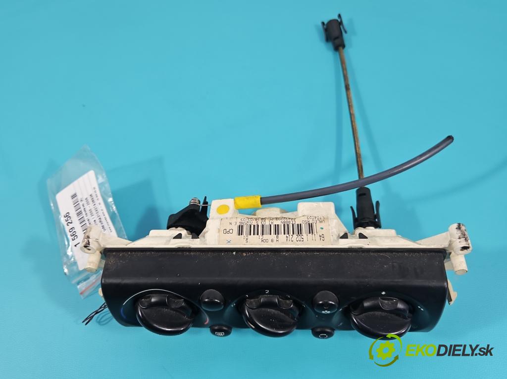 Mini One I 2000-2006 1.6 16V 90 hp manual 66 kW 1598 cm3 3- palubní deska panel topení 1502214