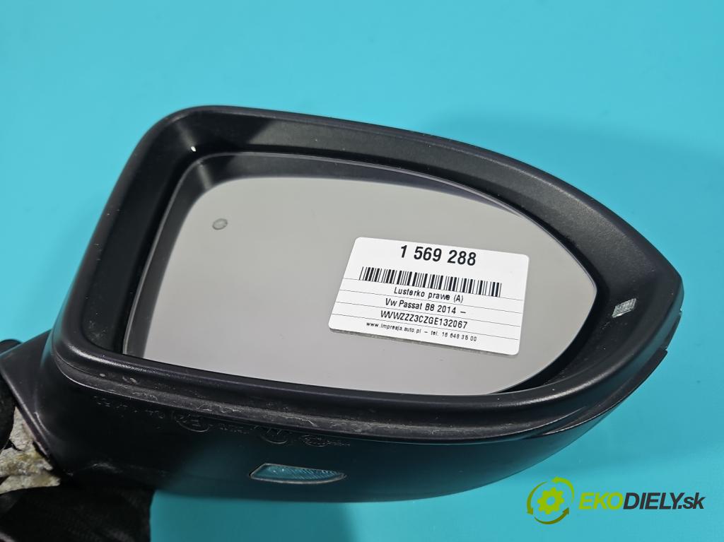 Vw Passat B8 2014 - 2.0 tdi 150 HP automatic 110 kW 1968 cm3 5- zrkadlo pravé  (Kľučka dverí ostatné)