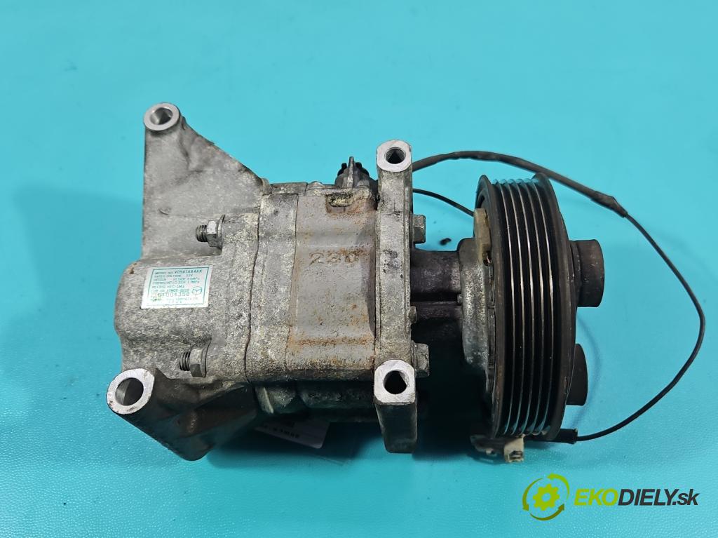 Mazda 2 II 2007-2014 1.3 16V 86 HP manual 63 kW 1349 cm3 3- Kompresor: klimatizácie V09A1AA4AK (Kompresor klimatizácie)