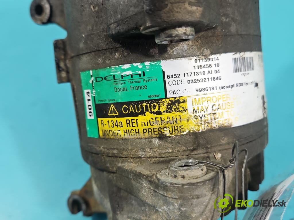 Mini One I 2000-2006 1.6 16V 90 HP manual 66 kW 1598 cm3 3- Kompresor: klimatizácie 01139014 (Kompresor klimatizácie)