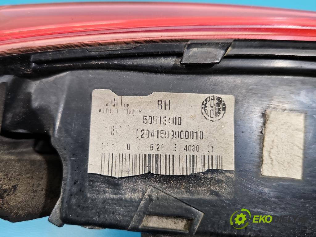 Alfa romeo Giulietta 1.6 jtd 105 HP manual 77 kW 1598 cm3 5- svetlo / reflektor zadné pravé 50513400 (Kľučka dverí ostatné)