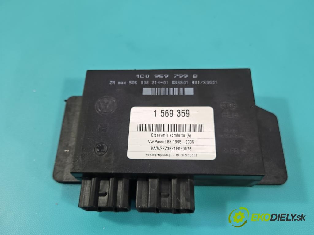 Vw Passat B5 1995-2005 1.9 tdi 131 HP manual 96 kW 1896 cm3 4- riadiaca jednotka komfortu 1C0959799B