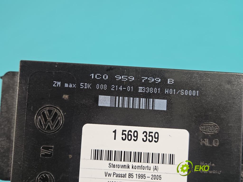 Vw Passat B5 1995-2005 1.9 tdi 131 HP manual 96 kW 1896 cm3 4- riadiaca jednotka komfortu 1C0959799B