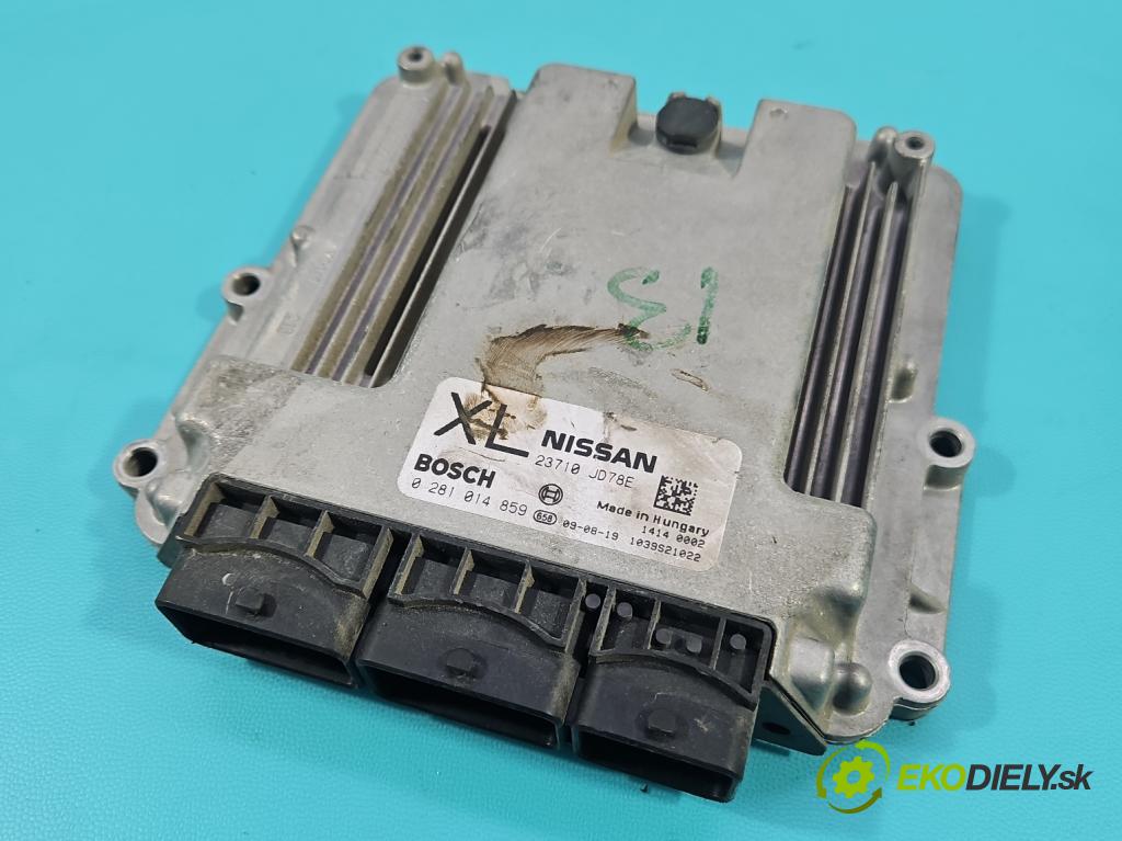 Nissan Qashqai I J10 2006-2013 2.0 dci 150 hp manual 110 kW 1995 cm3 5- řídící jednotka motoru 0281014859