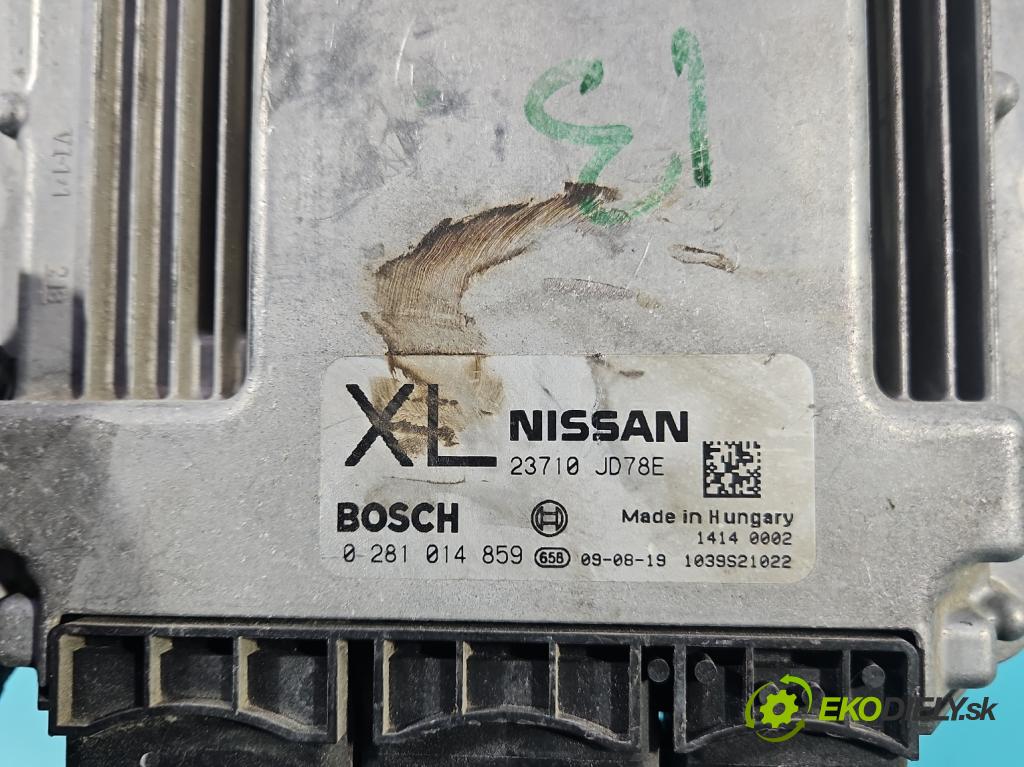 Nissan Qashqai I J10 2006-2013 2.0 dci 150 HP manual 110 kW 1995 cm3 5- riadiaca jednotka motora 0281014859