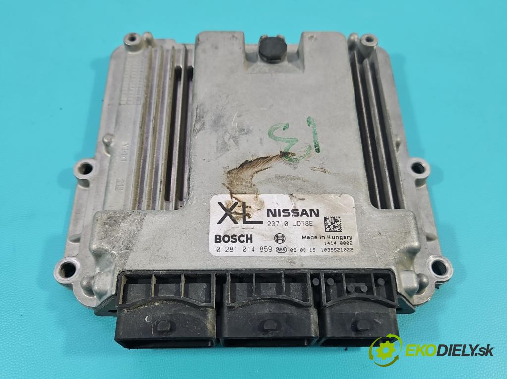 Nissan Qashqai I J10 2006-2013 2.0 dci 150 HP manual 110 kW 1995 cm3 5- riadiaca jednotka motora 0281014859