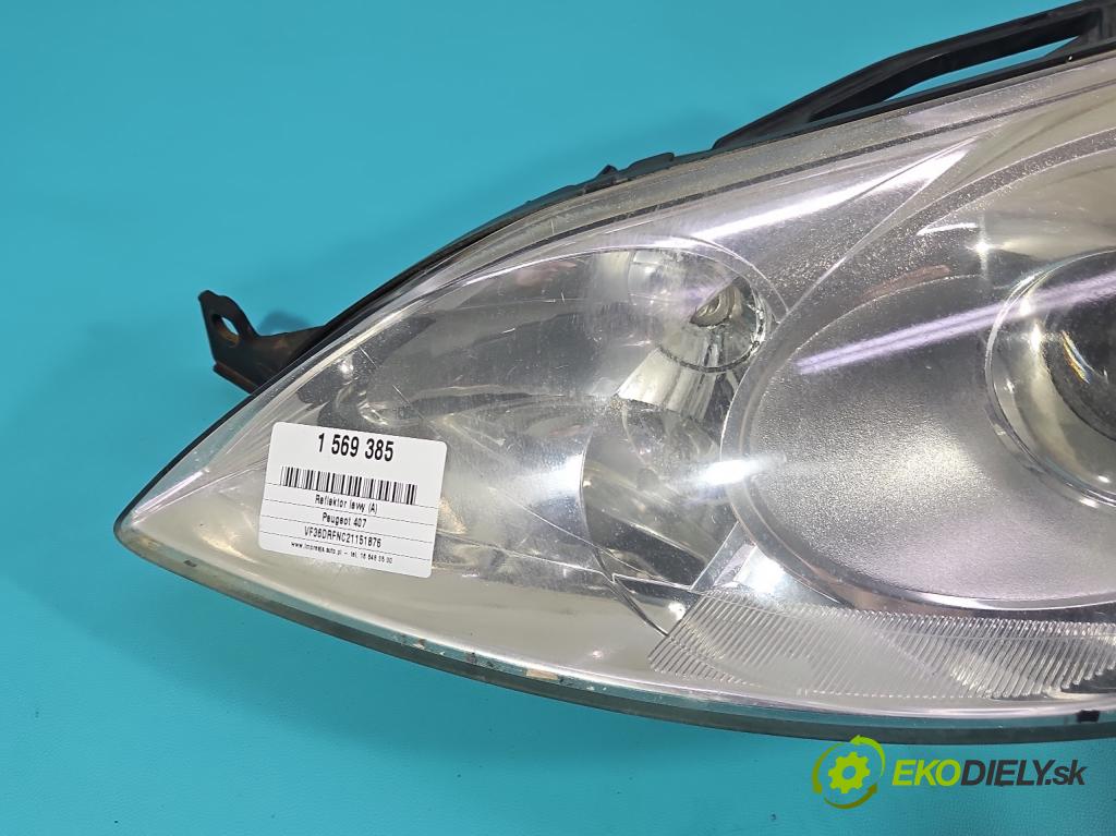 Peugeot 407 2.0 16V 136 HP manual 100 kW 1997 cm3 4- Reflektor: ľavý 9641944280 (Kľučka dverí ostatné)