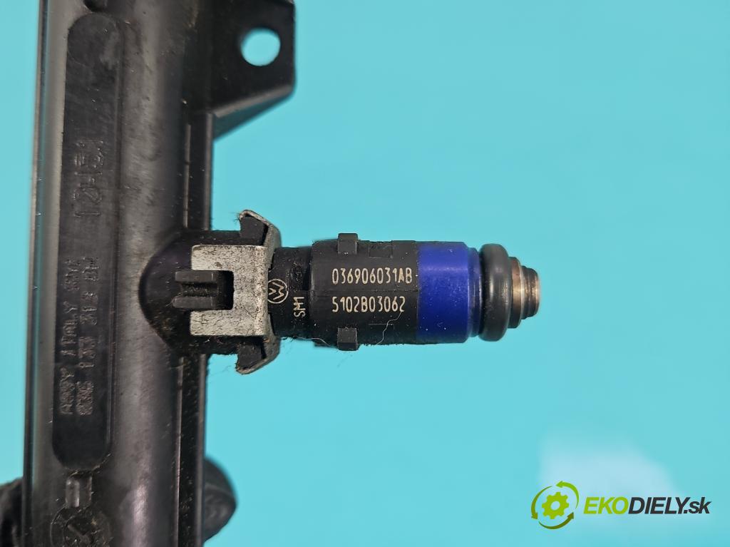 Seat Ibiza III 6L 2002-2008 1.4 16V 75 HP manual 55 kW 1390 cm3 3- vstrek 036906031AB (Vstrekovač paliva)