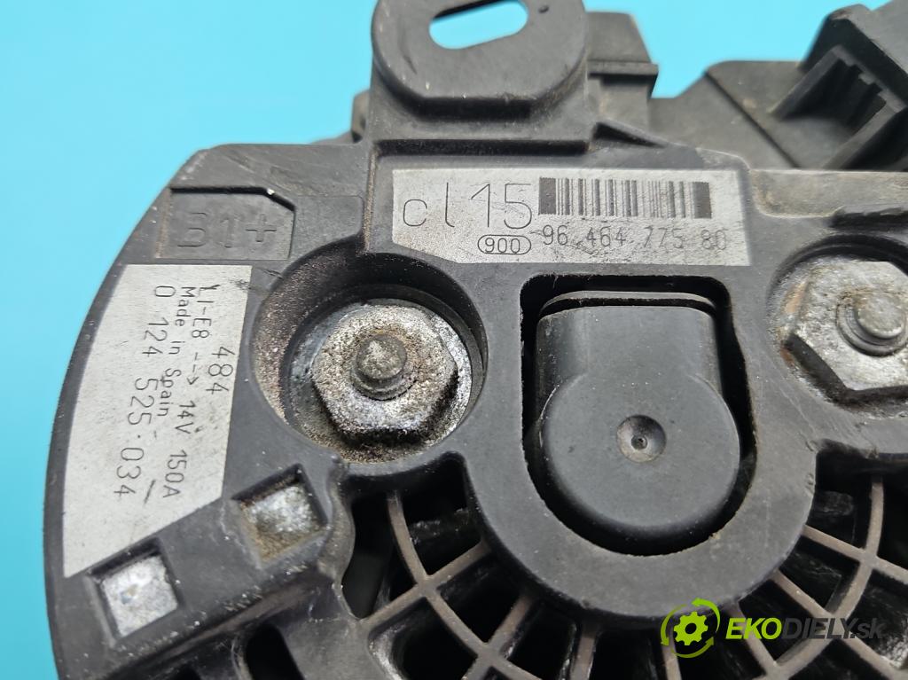 Peugeot 407 2.0 16V 136 HP manual 100 kW 1997 cm3 4- Alternator 9646477580 (Alternátor)