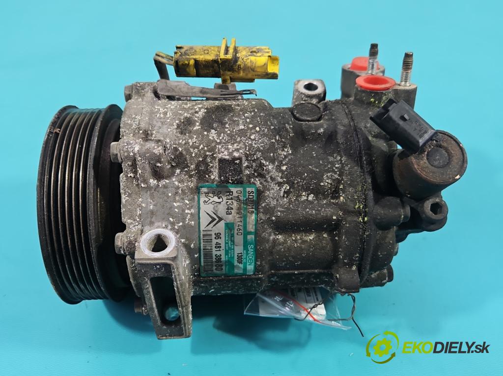 Peugeot 407 2.0 16V 136 HP manual 100 kW 1997 cm3 4- Kompresor: klimatizácie 9648138680 (Kompresor klimatizácie)