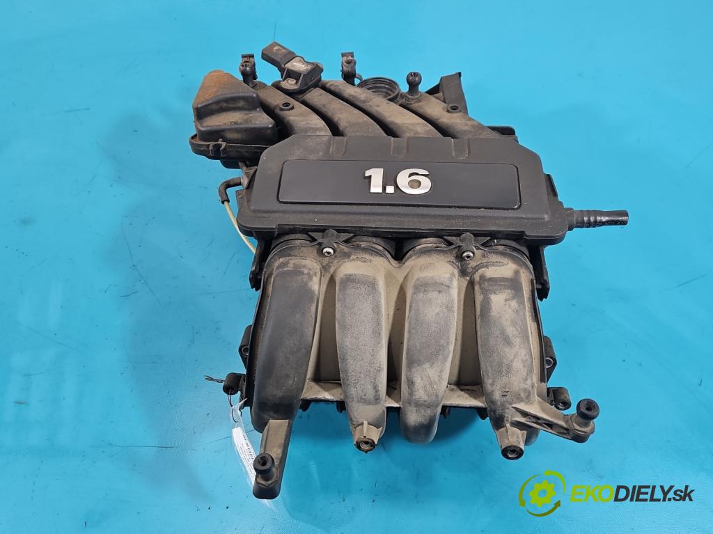 Vw Passat B6 2005-2010 1.6 8V 102 hp manual 75 kW 1595 cm3 5- potrubí sací 06A133203DL (Sací potrubí)