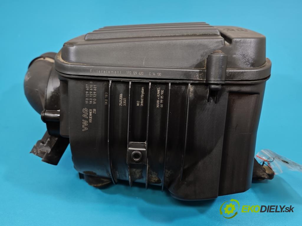 Vw Passat B6 2005-2010 1.6 8V 102 HP manual 75 kW 1595 cm3 5- obal filtra vzduchu 1F0129620 (Obal vzduchového filtra)