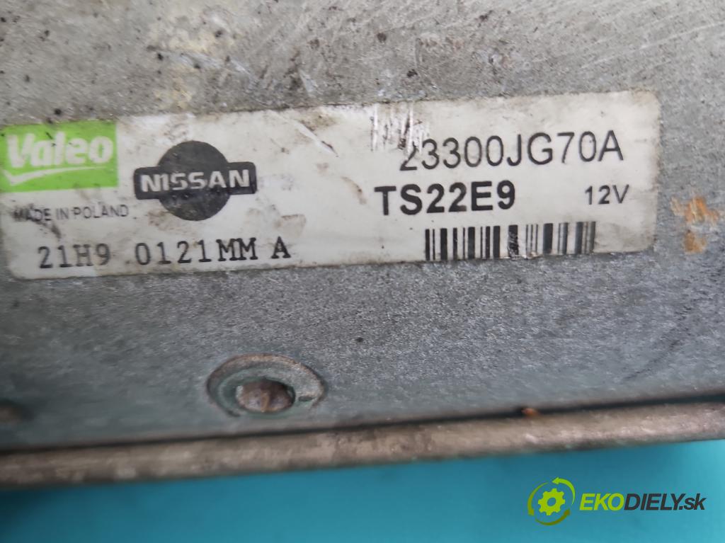 Nissan Qashqai I J10 2006-2013 2.0 dci 150 HP manual 110 kW 1995 cm3 5- štartér TS22E9 (Štartér)