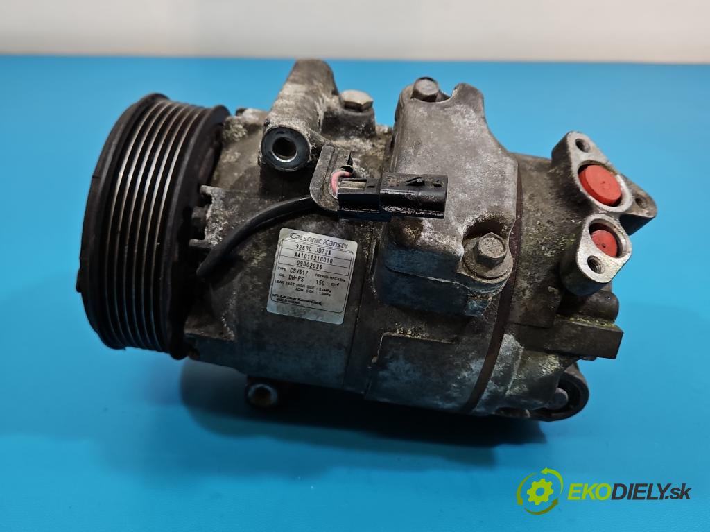 Nissan Qashqai I J10 2006-2013 2.0 dci 150 HP manual 110 kW 1995 cm3 5- Kompresor: klimatizácie 92600JD73A (Kompresor klimatizácie)