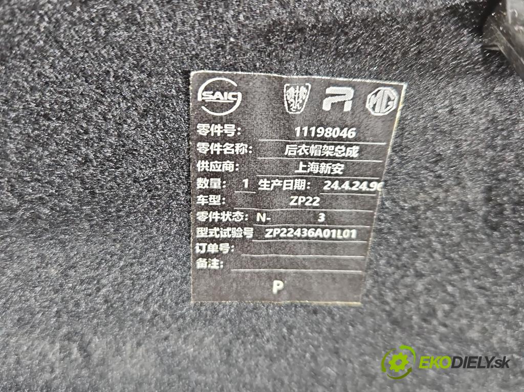 MG MG3  24- 1.5 16V 102 HP automatic 75 kW 1498 cm3 5- zadná  (Pláto kufra)